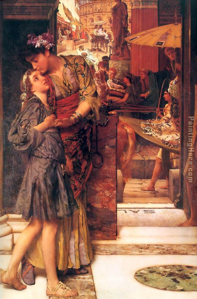 The Parting Kiss painting - Sir Lawrence Alma-Tadema The Parting Kiss art painting